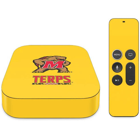 University of Maryland Terps Yellow Apple TV Skin